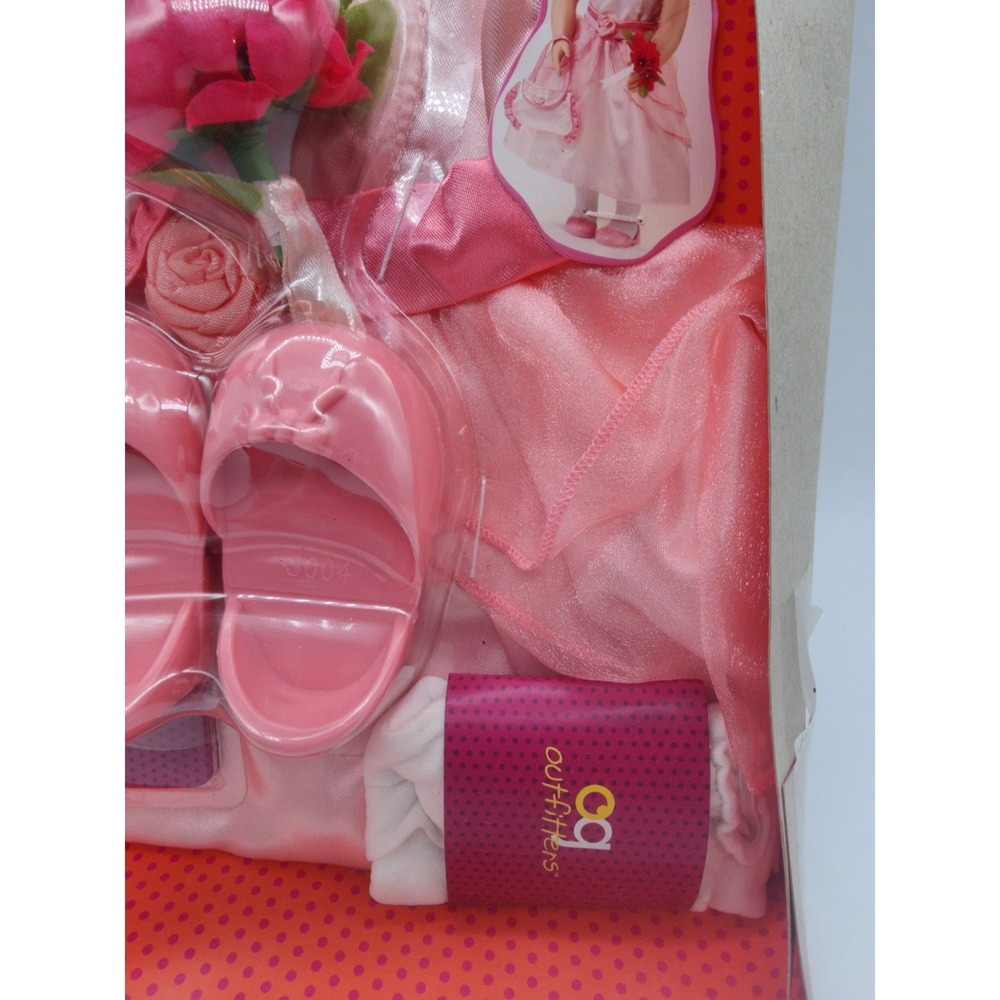 Our Generation OG Outfitters Pink Satin Party Dress Set 18 Inch Doll Clothes - Picture 4 of 4